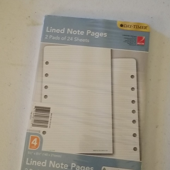 Lined Note Pages - Picture 2 of 2